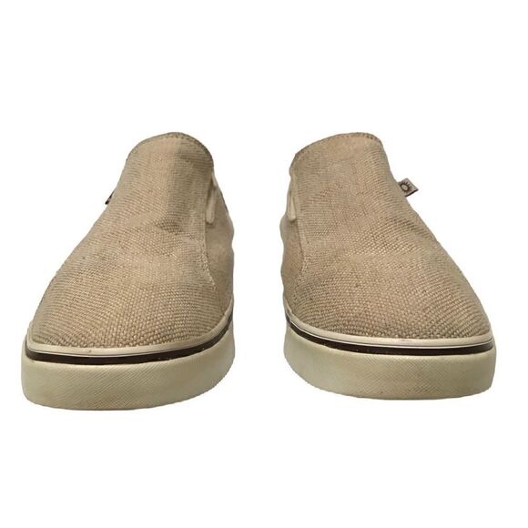 ‎UGG tan canvas slide on loafers 11 main image 6